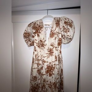 Abercrombie- Puff sleeve midi dress